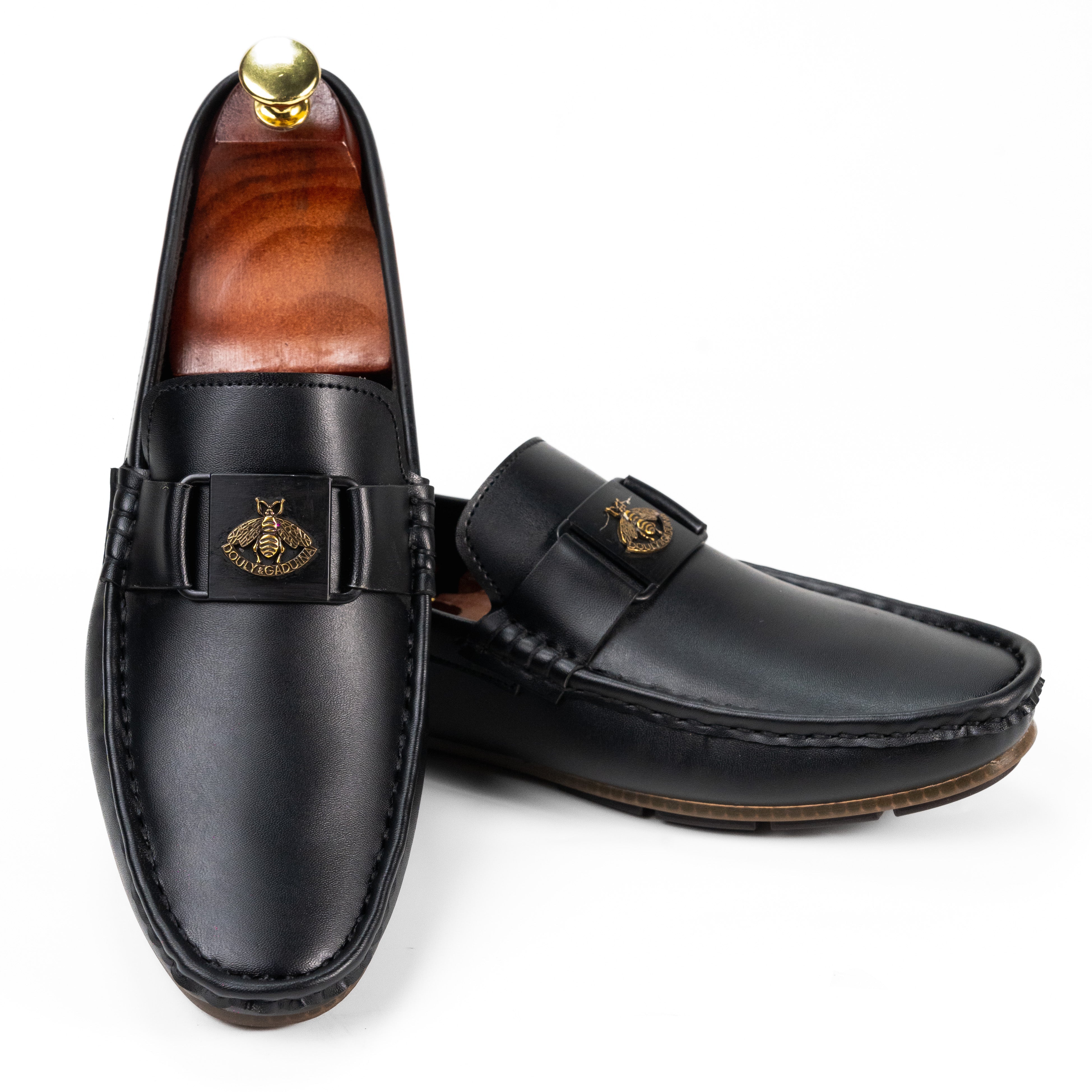 BL-06 Black Loafers For Men