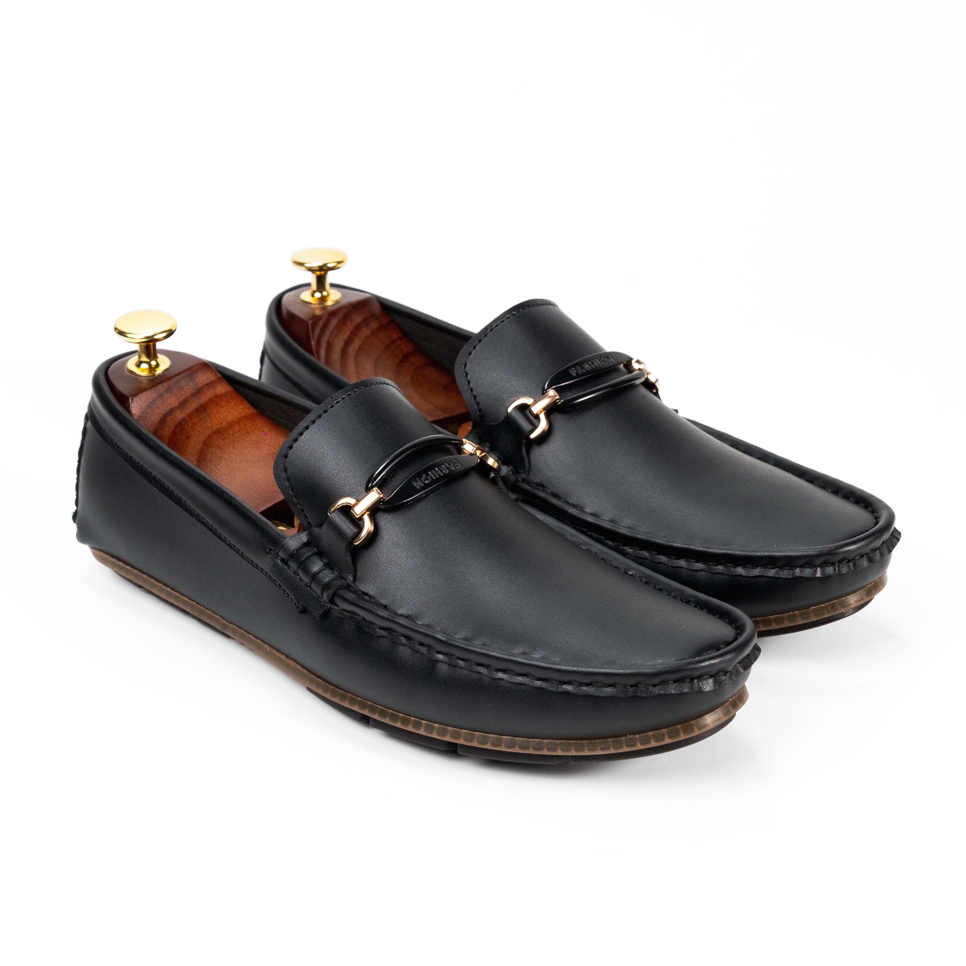 BL-07 Black Loafers For Men