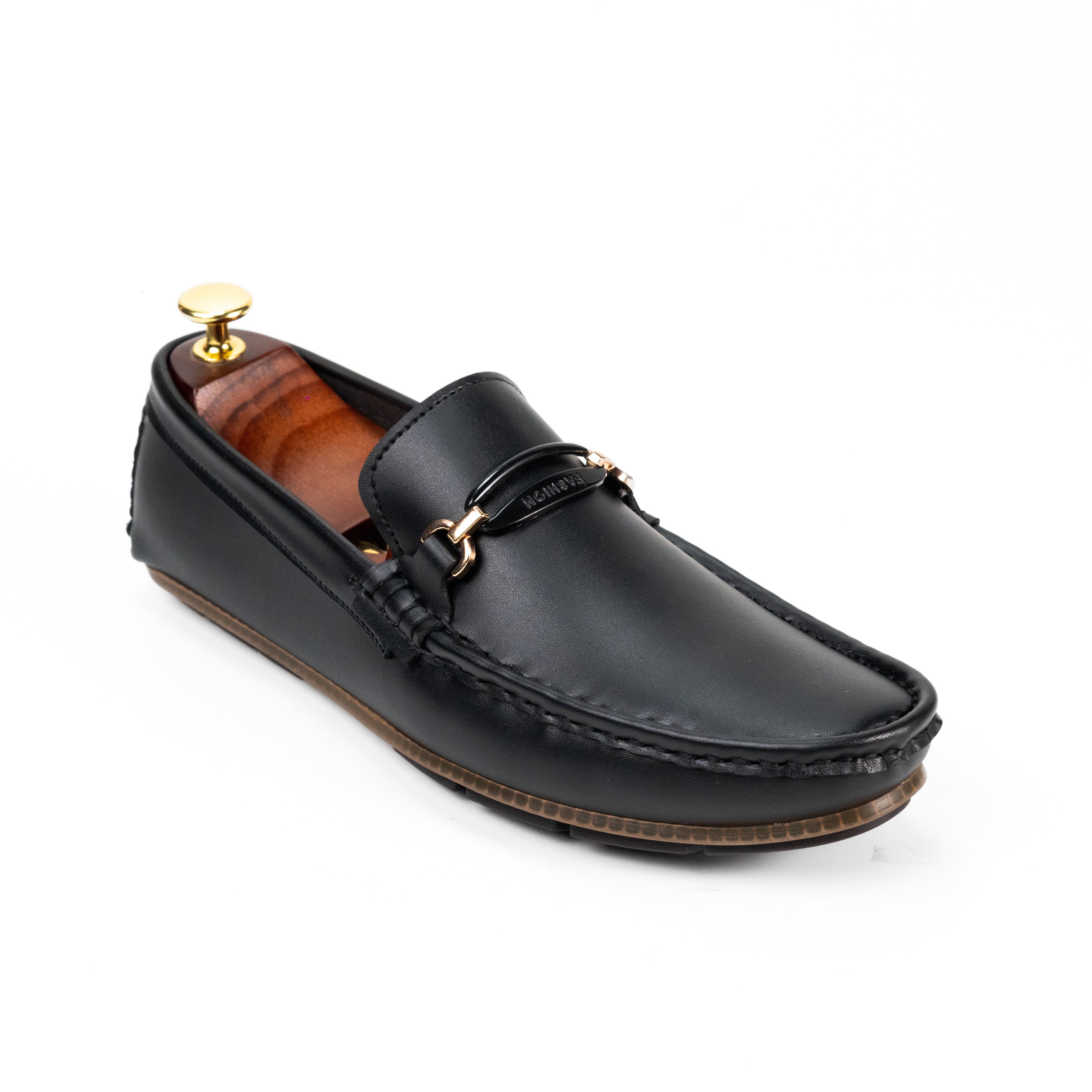 BL-07 Black Loafers For Men