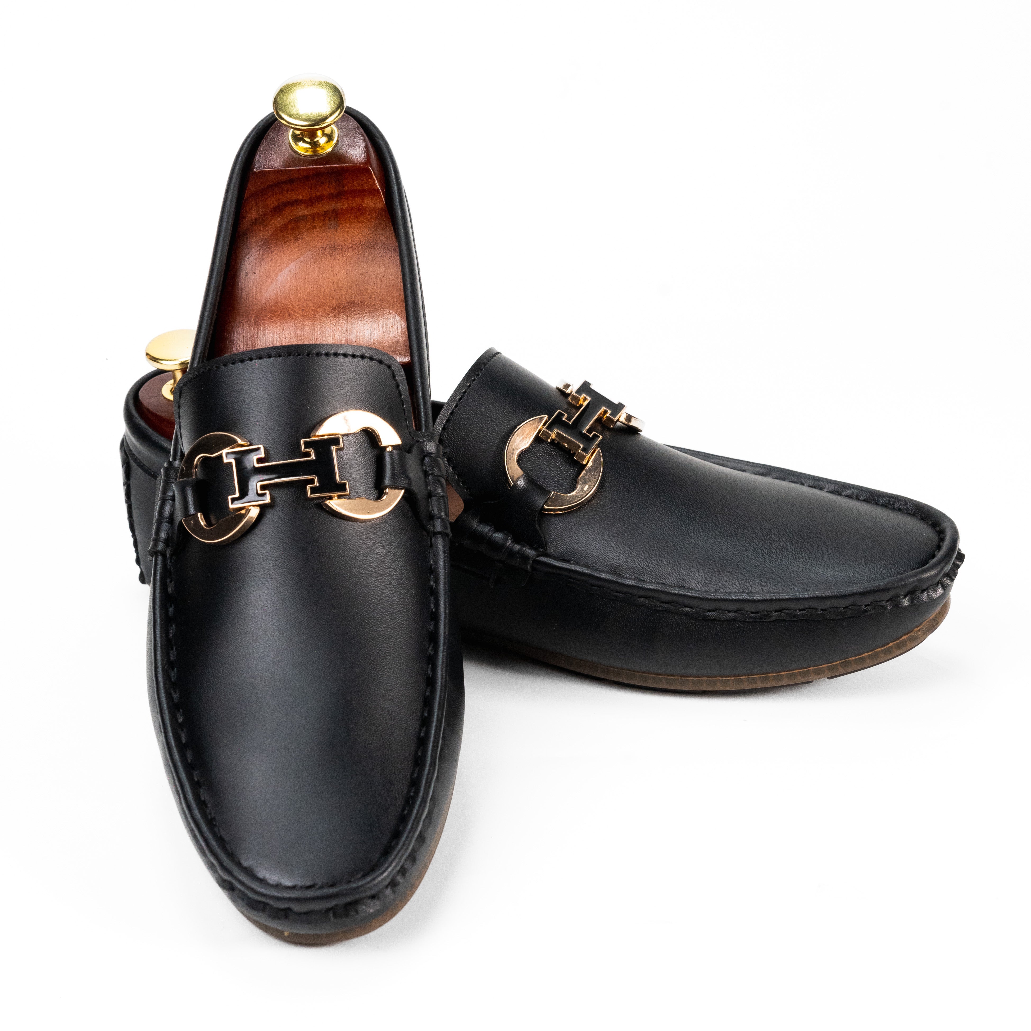 BL-08 Black Loafers for men