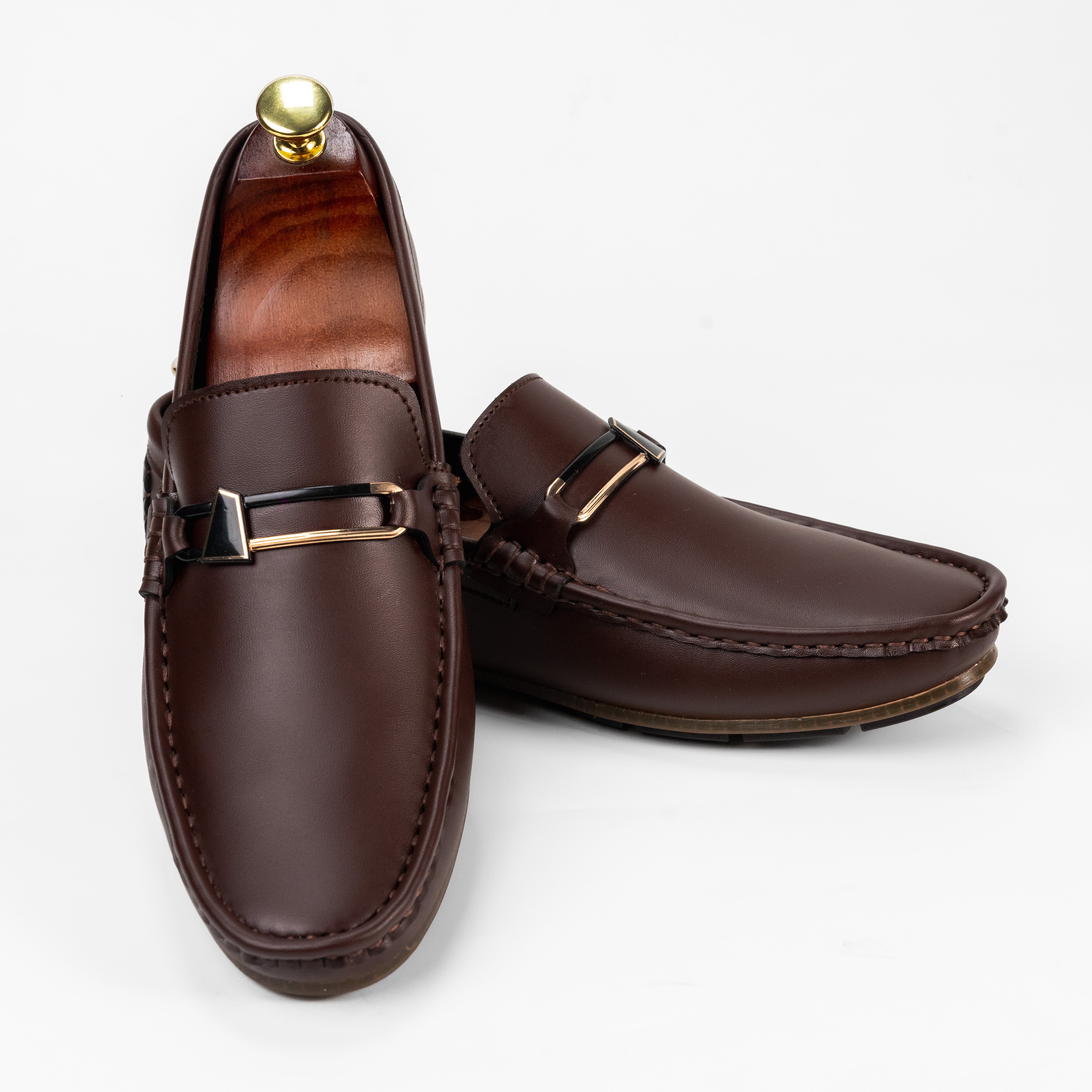 BR-07 Brown Loafers For Men