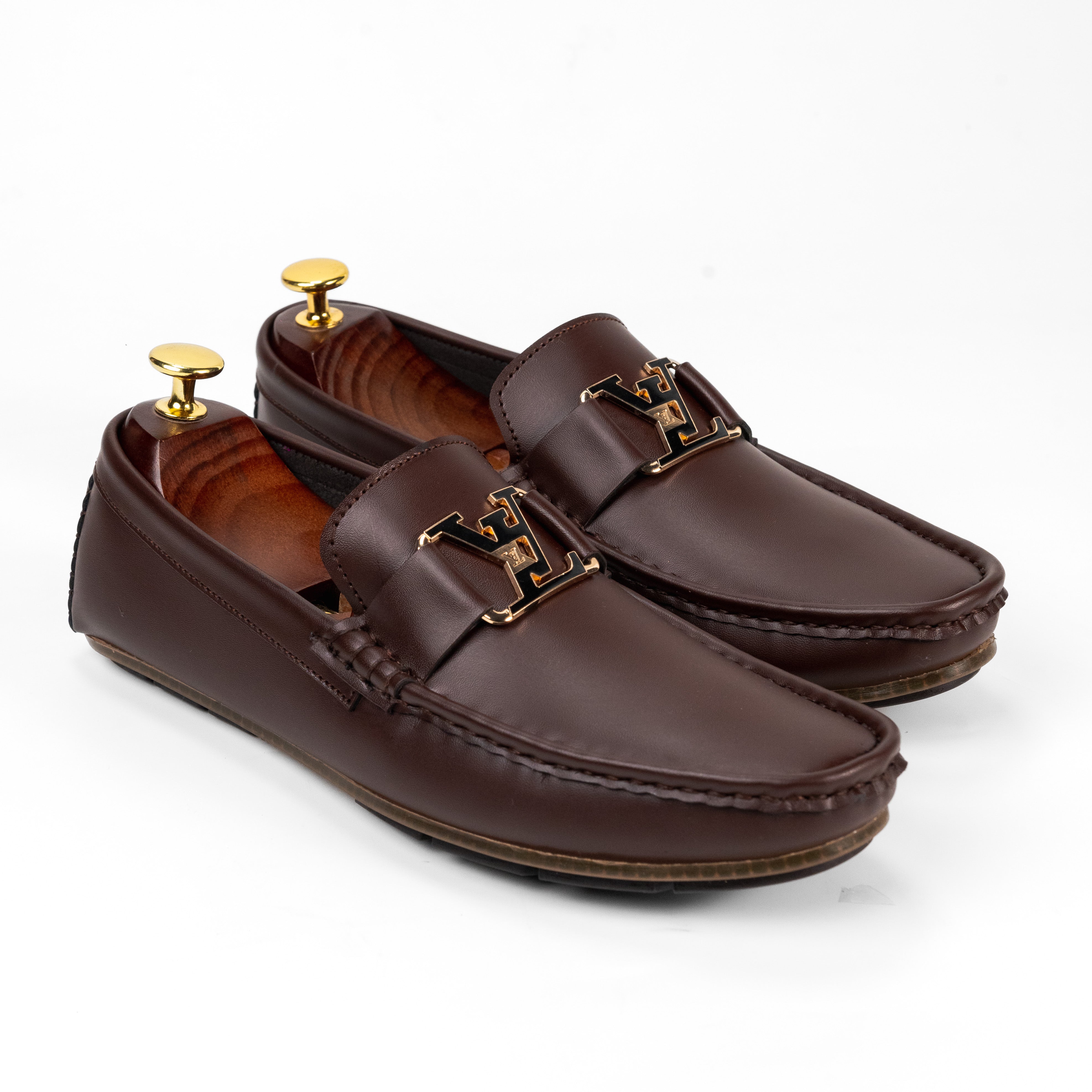 BR-08 Brown Leather Loafers For Men
