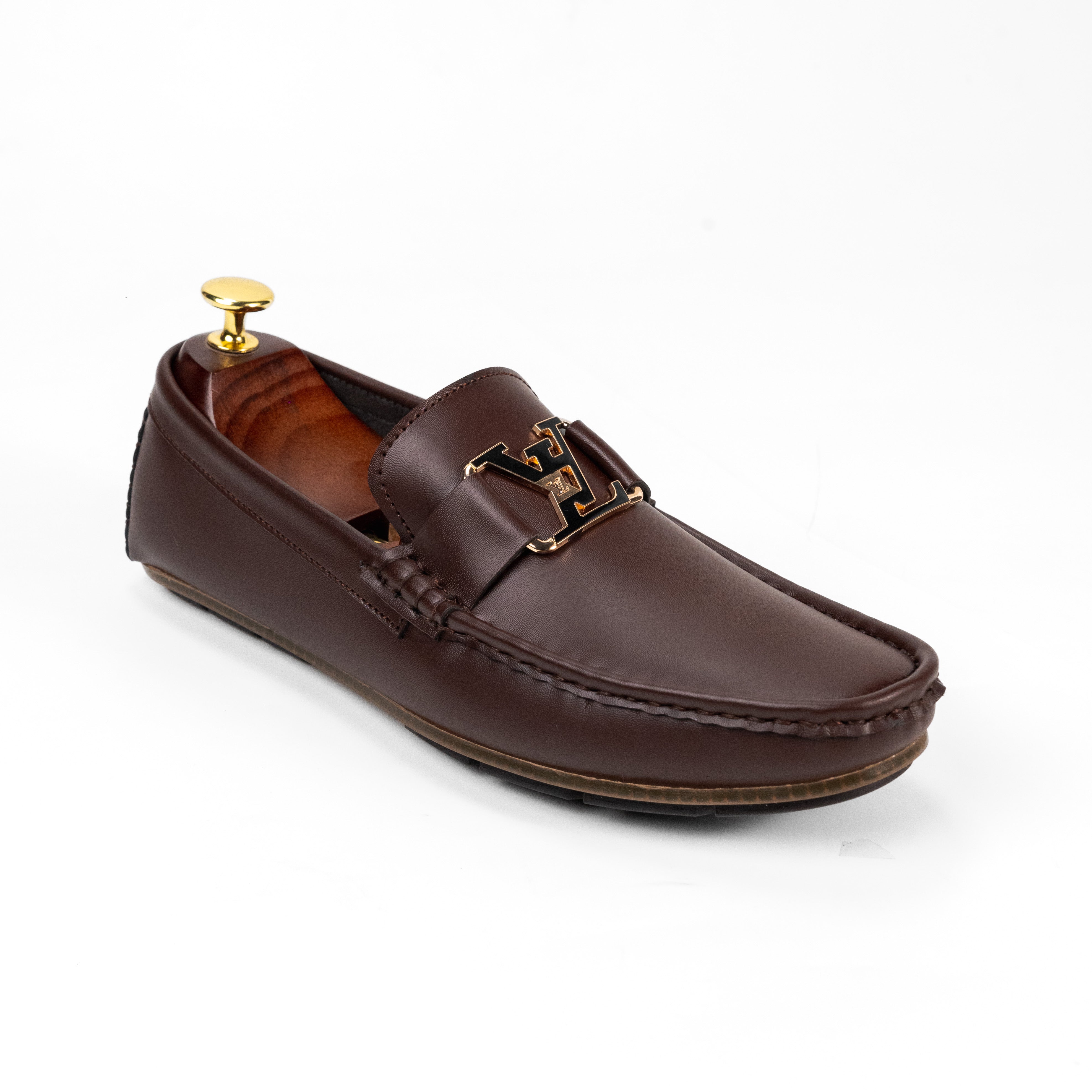 BR-08 Brown Leather Loafers For Men