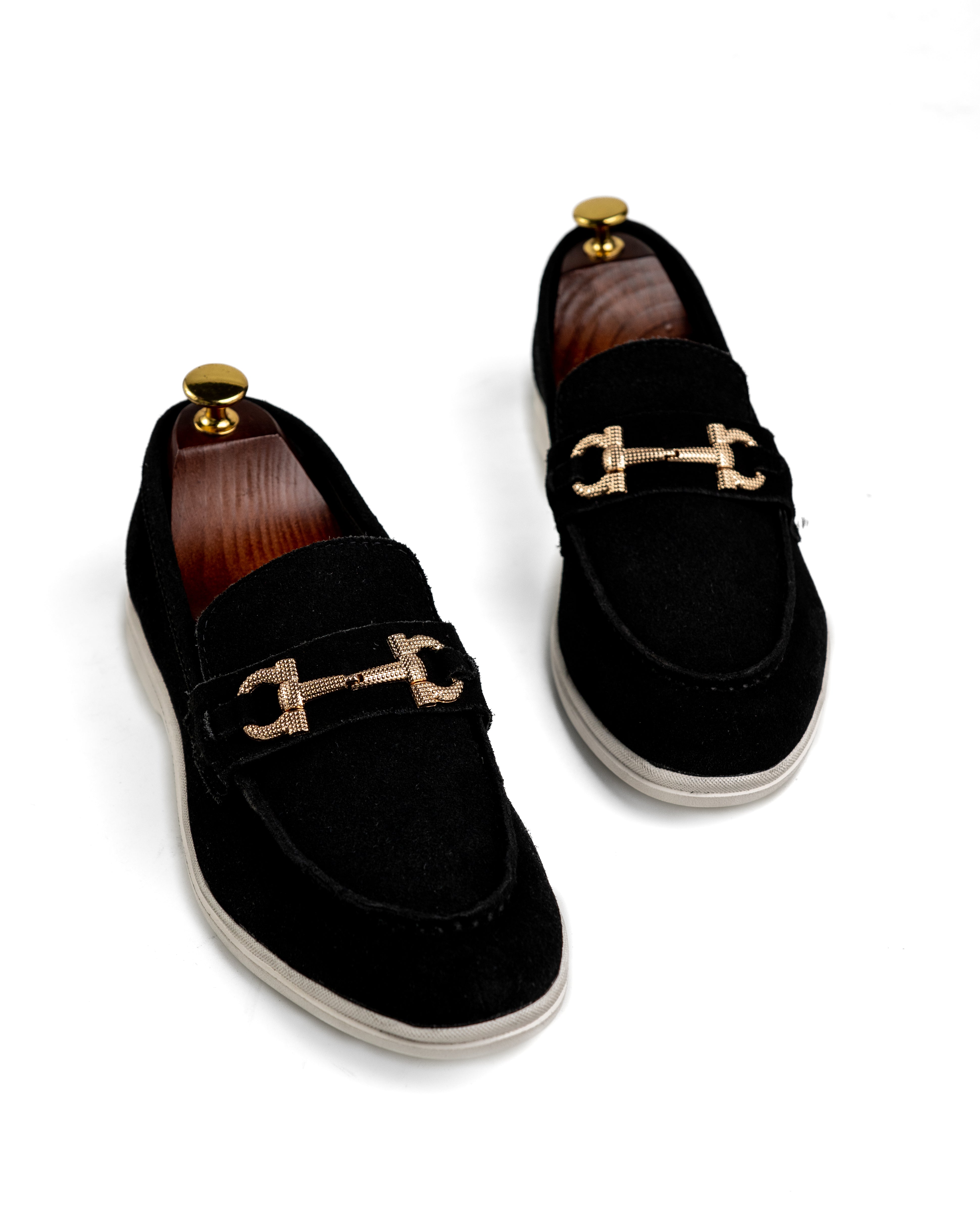 Birch Black Loafer Shoes (BB-91)