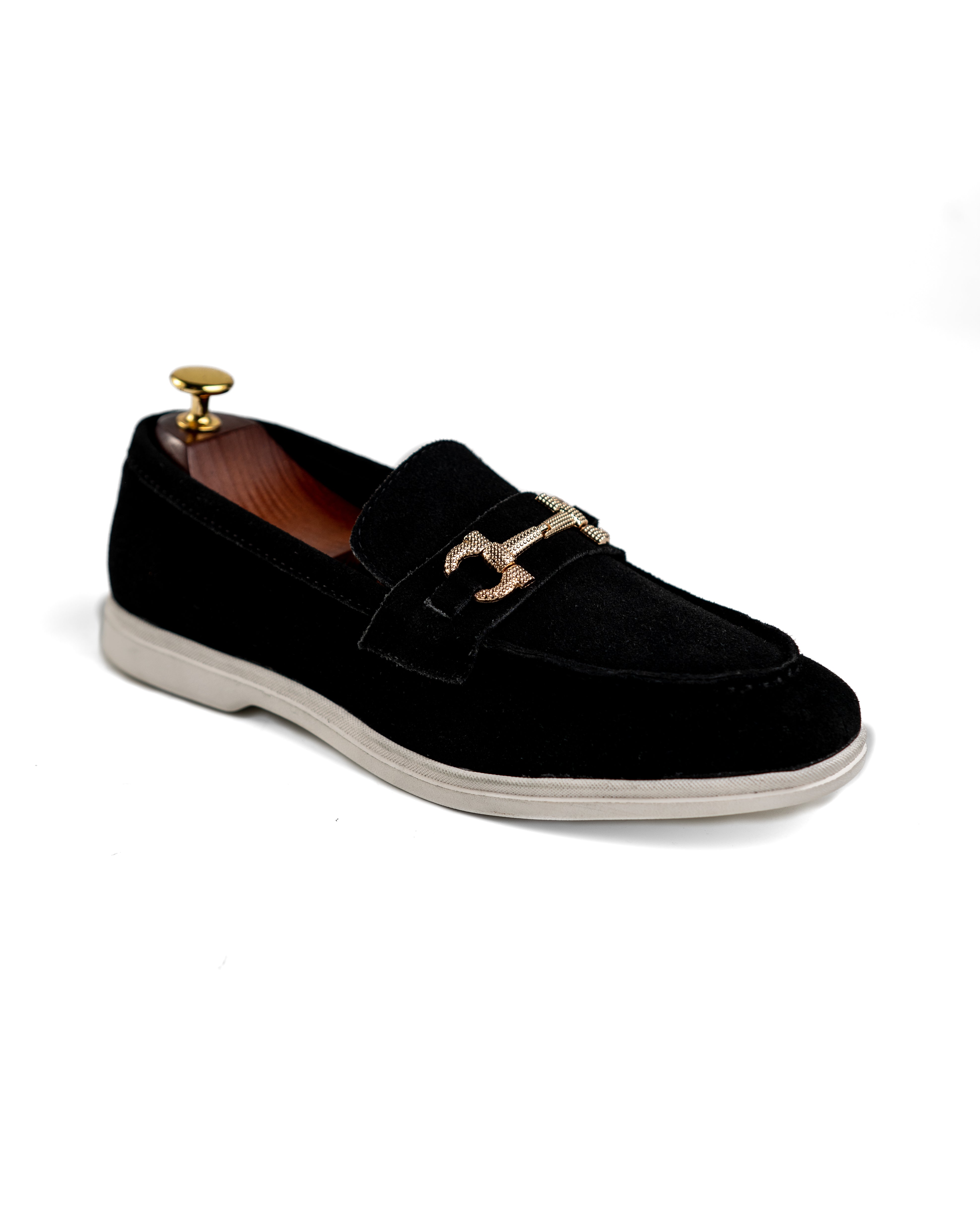 Birch Black Loafer Shoes (BB-91)