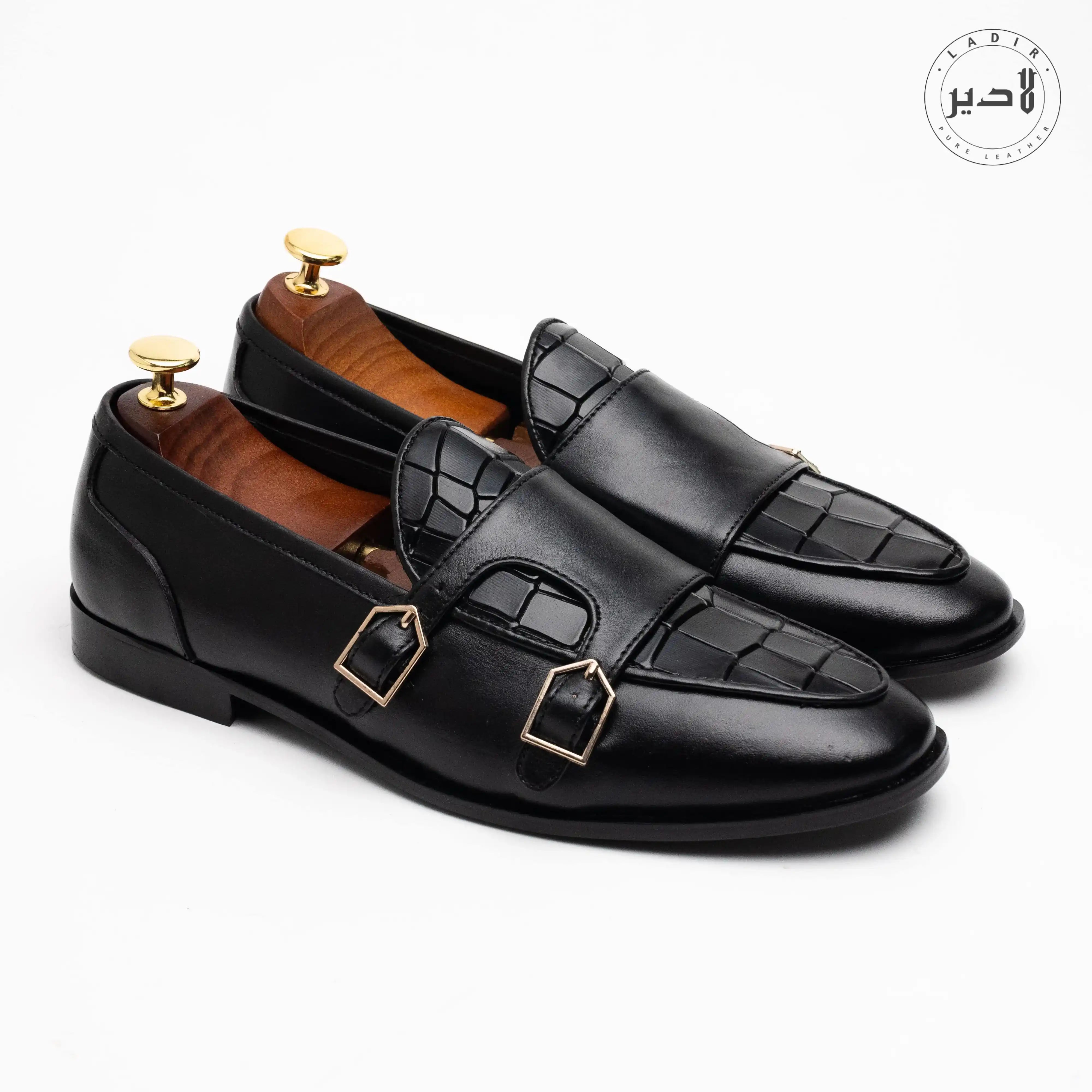 CROC BLACK Formal Shoes (CB-899)