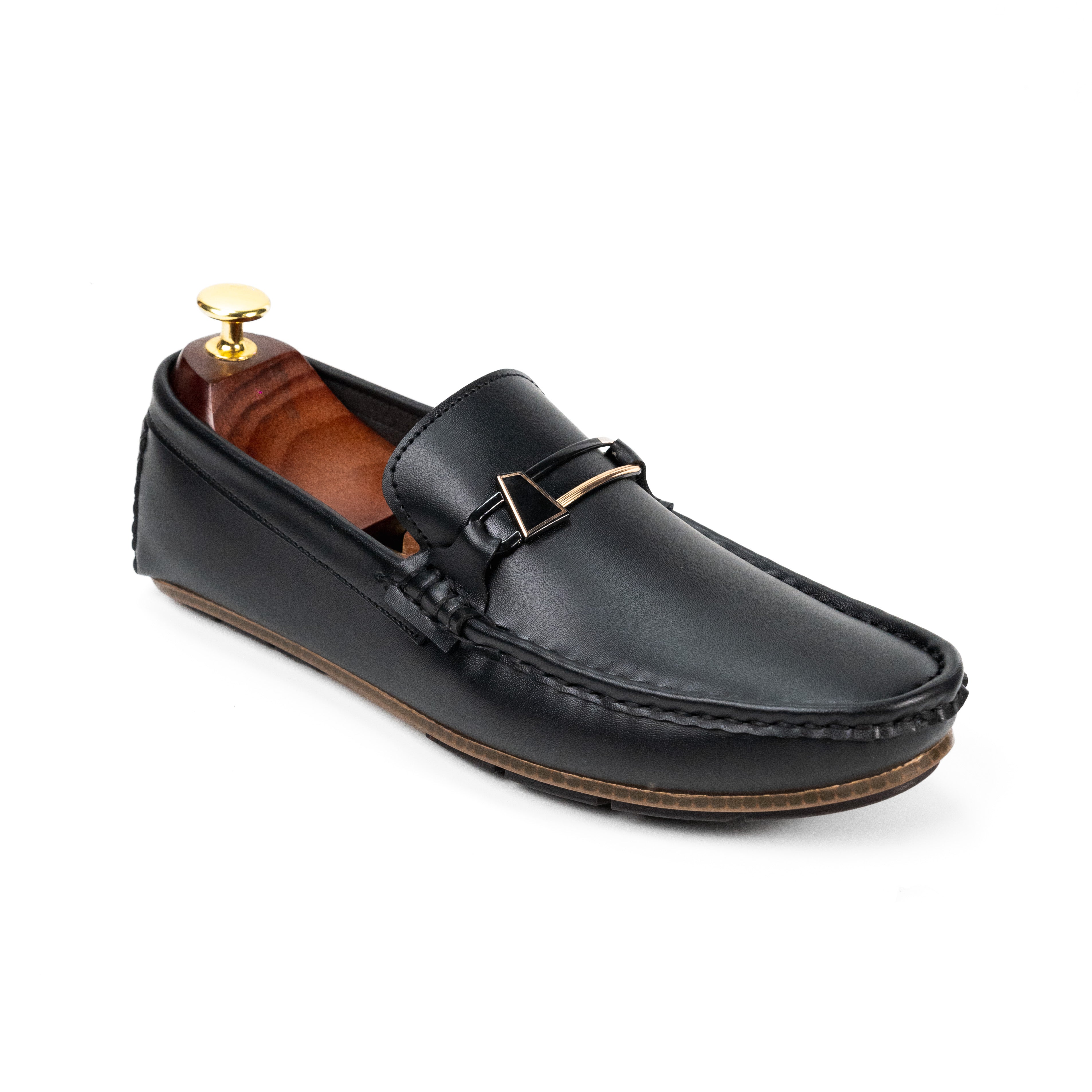 BL-02 Black loafers for men
