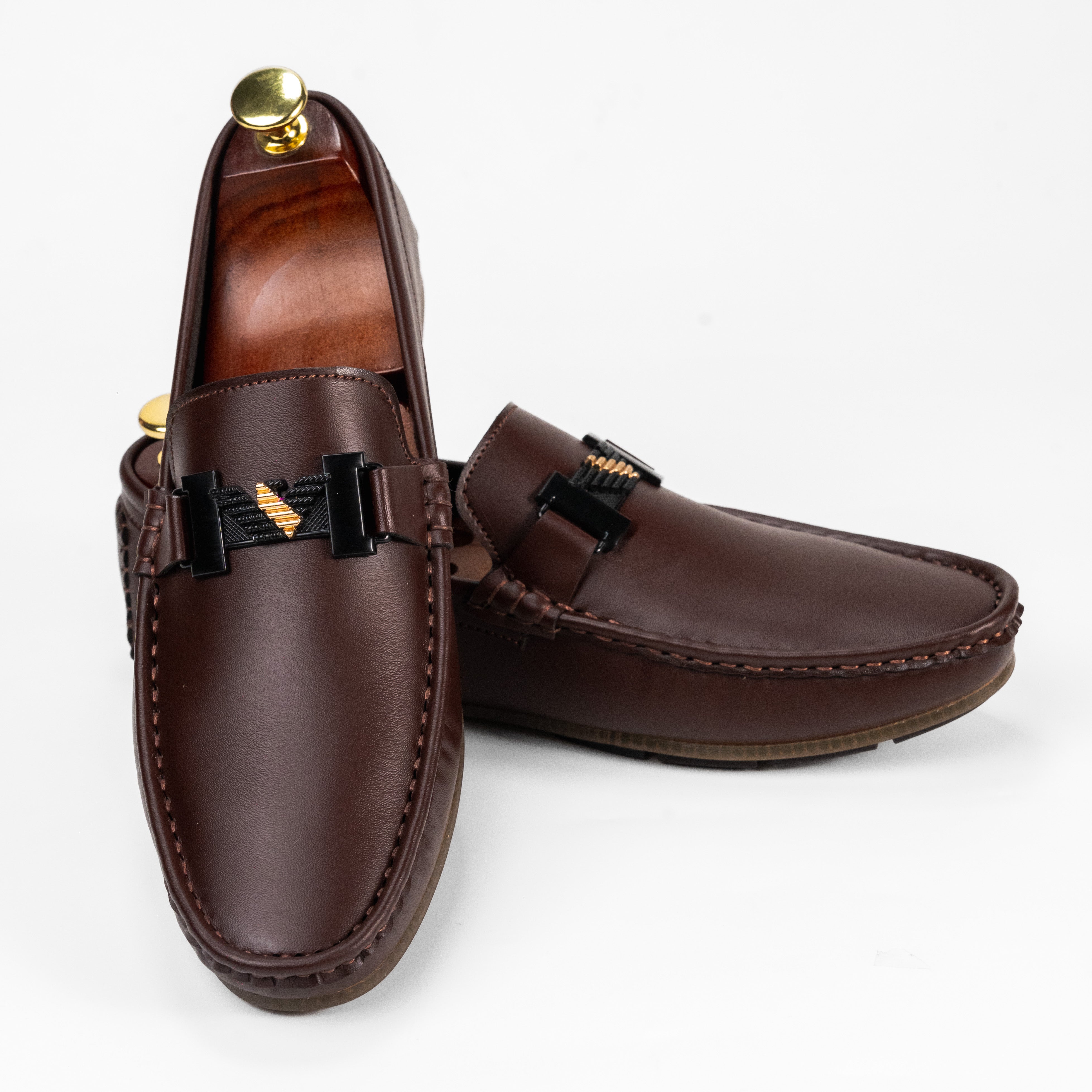 BR-04 Brown Loafers For Men