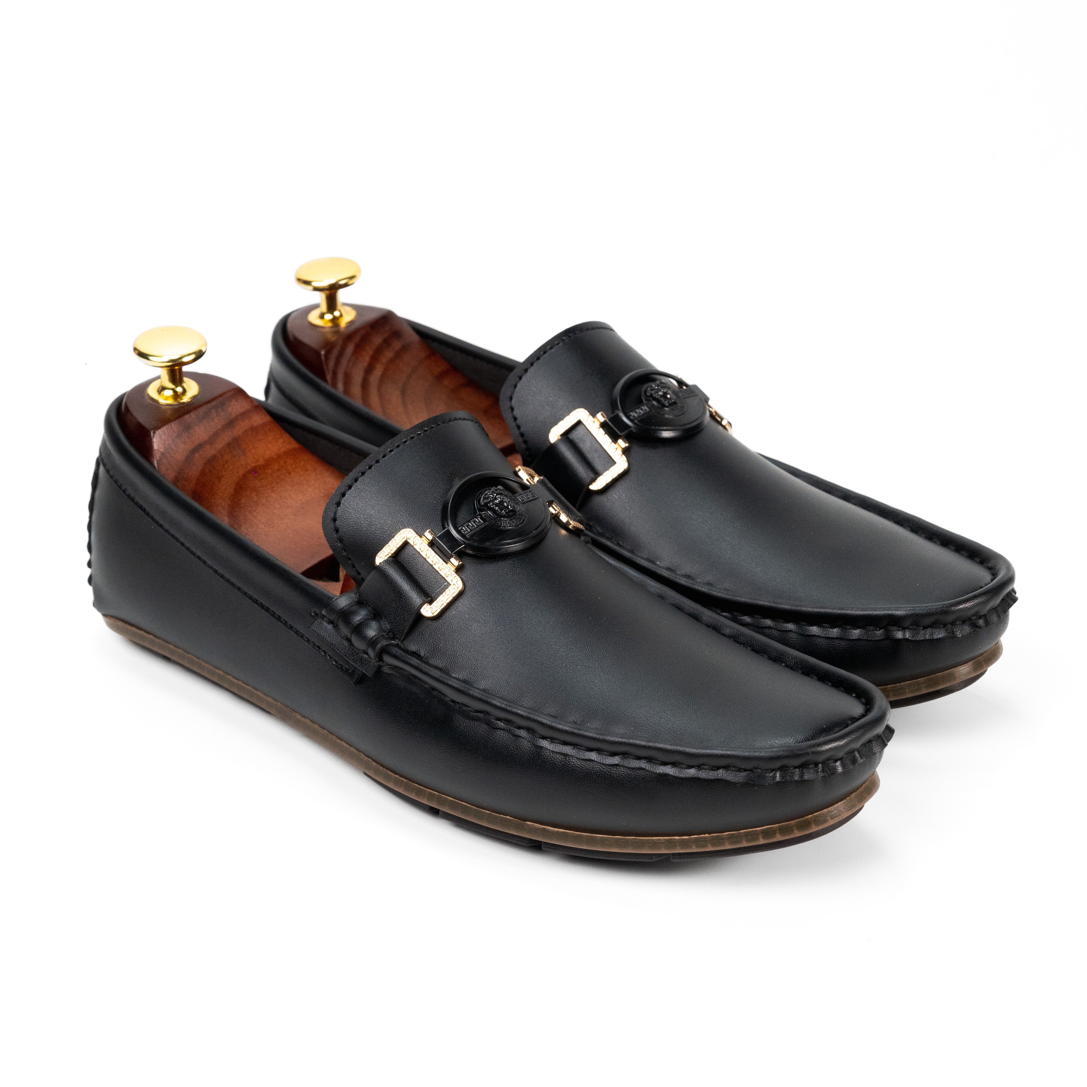 BL-04 Black Loafers For Men