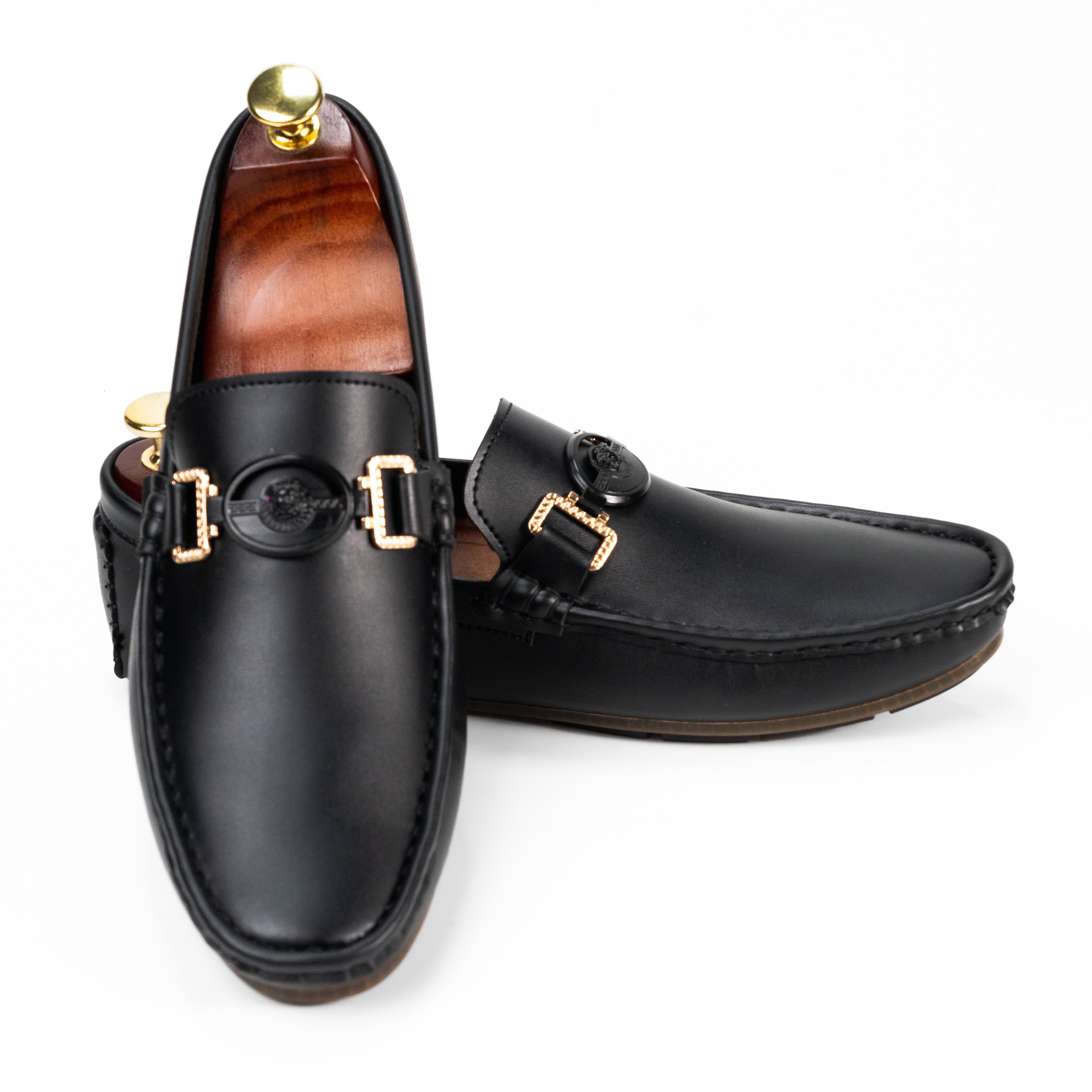 BL-04 Black Loafers For Men