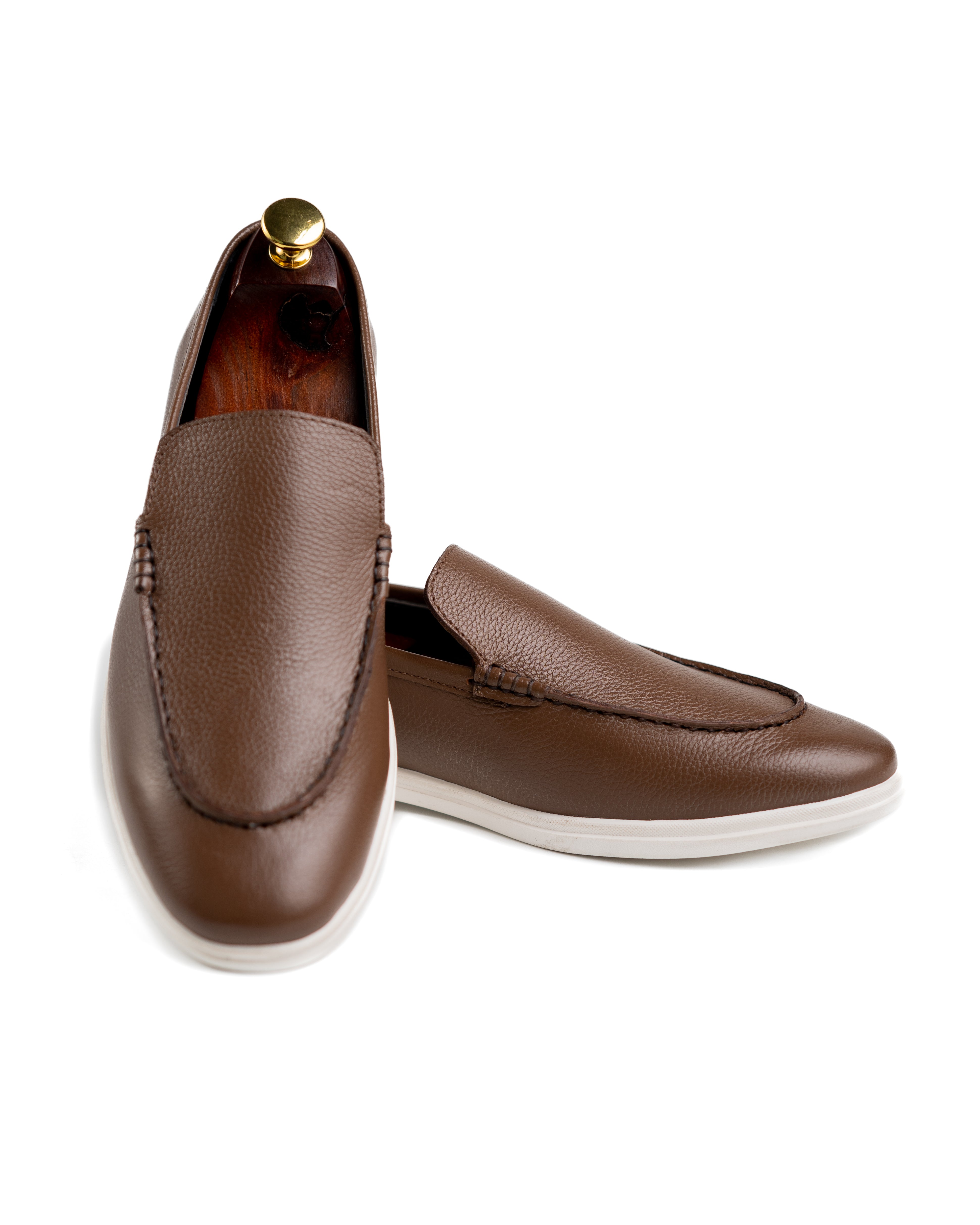 Flint Brown Loafer Shoes (FB-901)