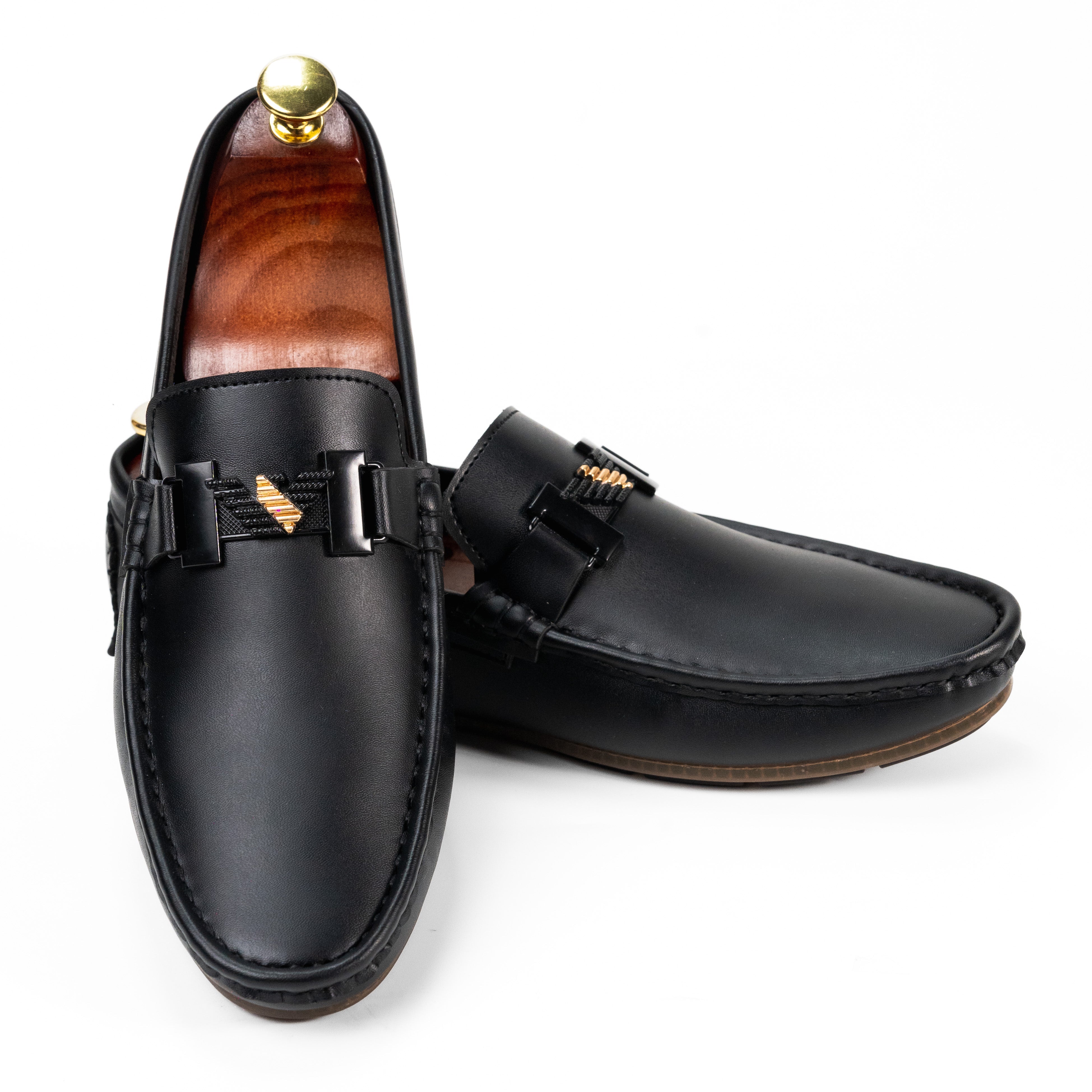BL‑09 Black Loafers For Men