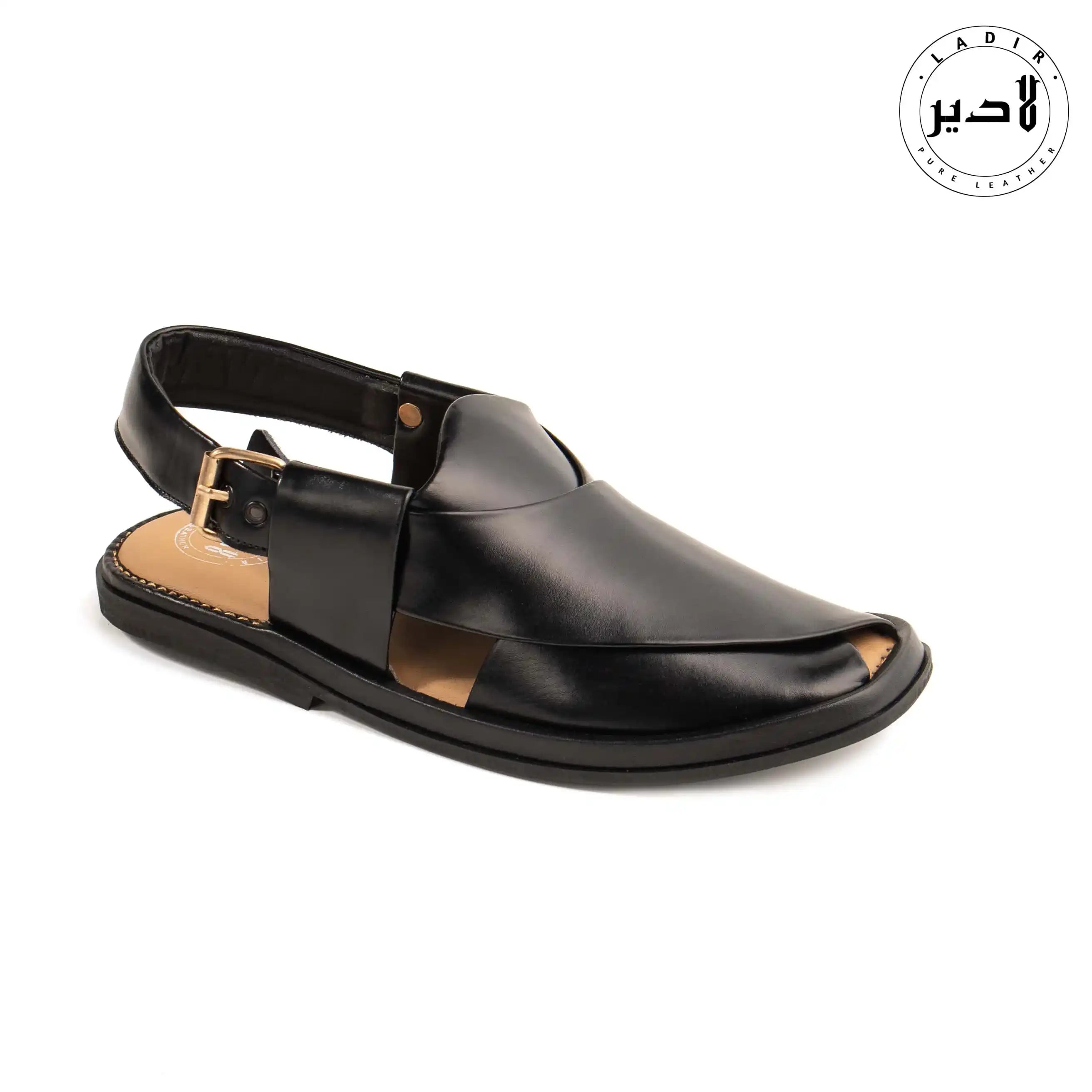 ROUND BLACK PESHAWARI Chappal