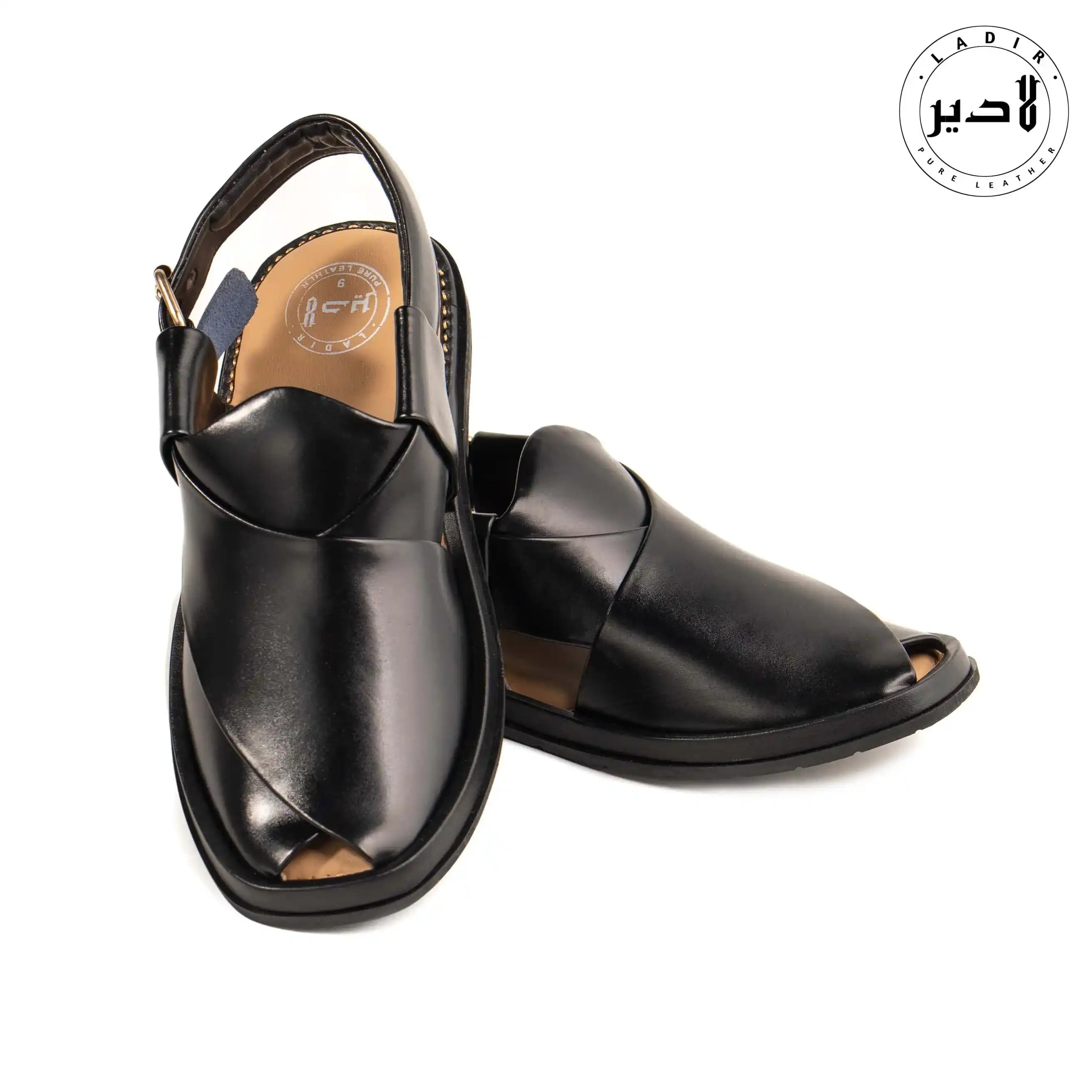 ROUND BLACK PESHAWARI Chappal