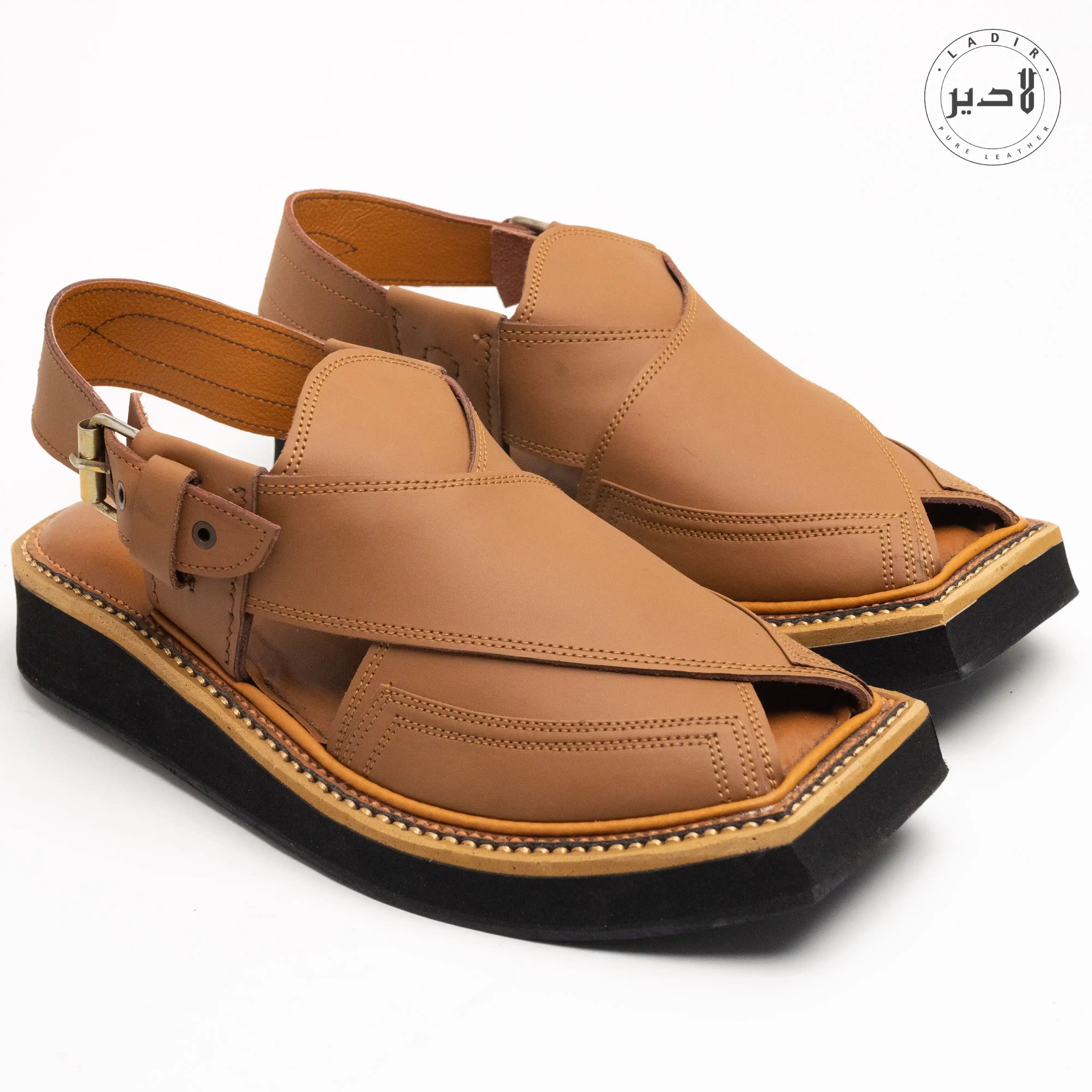 LIGHT BROWN KAPTAAN Chappal (KN-107)