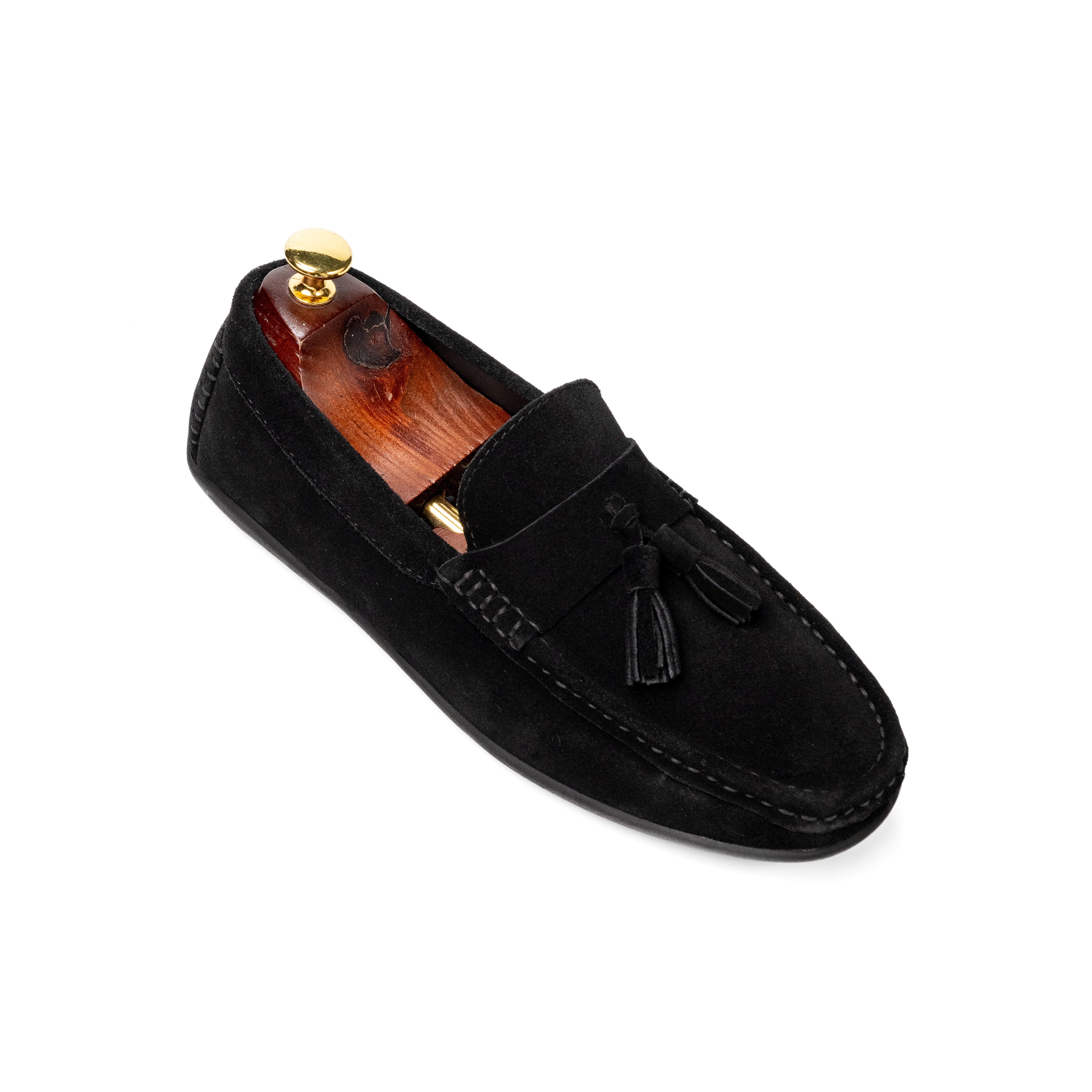 Foster Black Suede Loafers For Men