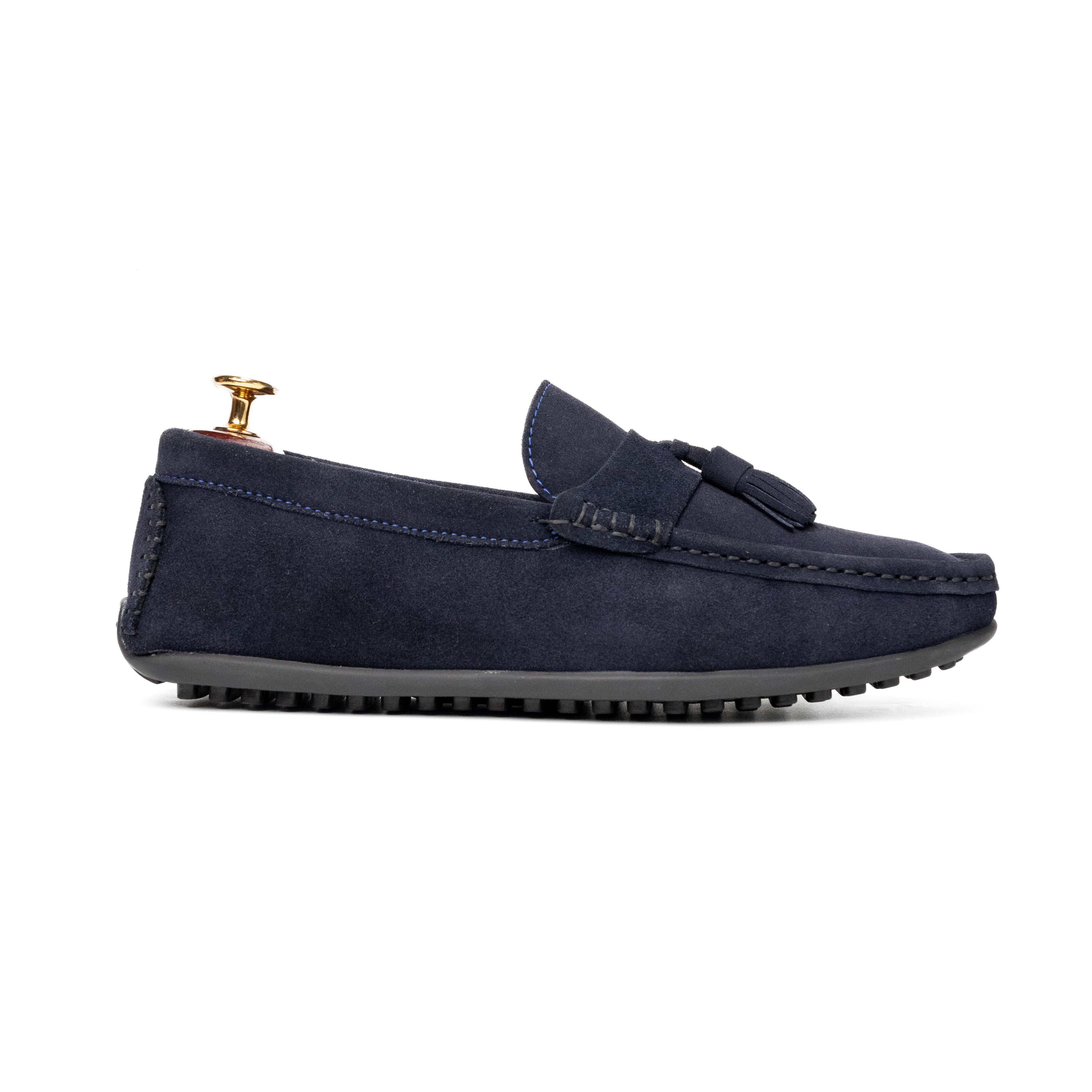 Foster Blue Suede Loafers For Men