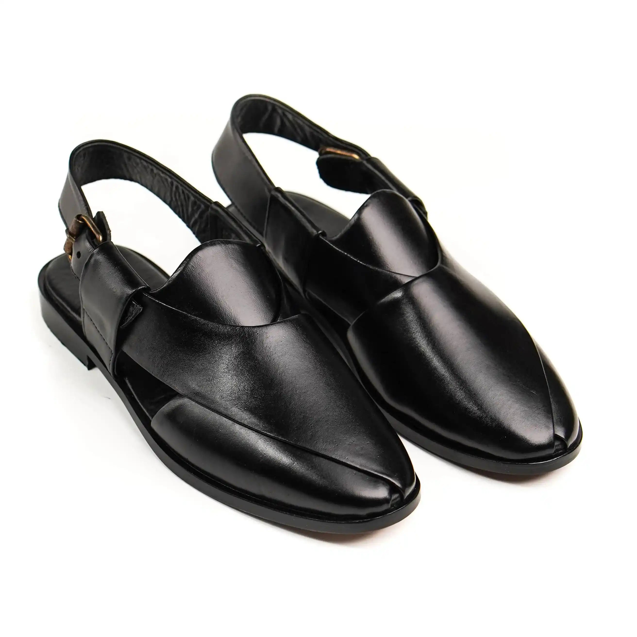 NOVA BLACK Peshawari chappal (nvb-001)