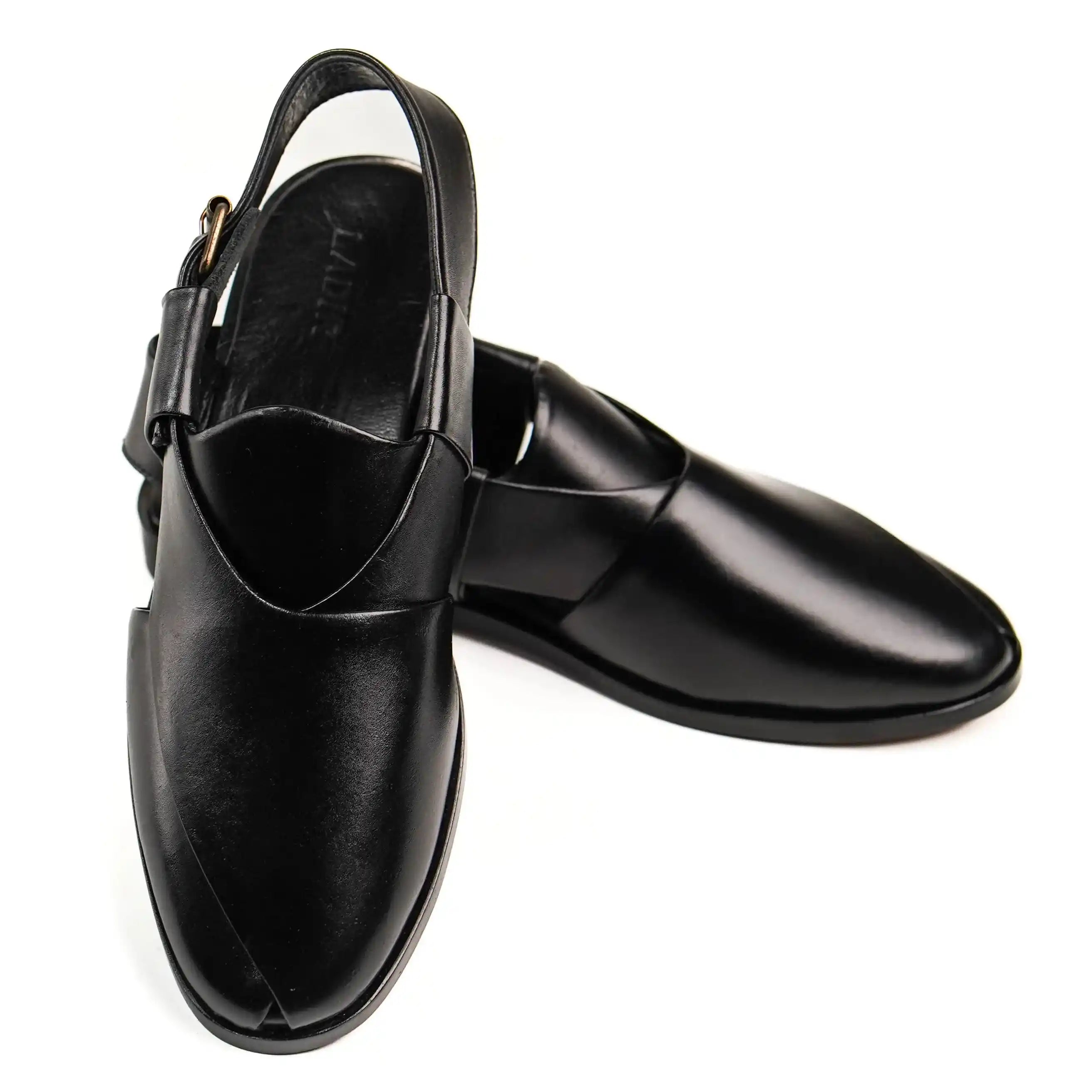NOVA BLACK Peshawari chappal (nvb-001)